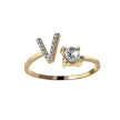 Customizable 26-Letter Ring: Fashionable & Elegant Jewelry
