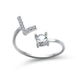Customizable 26-Letter Ring: Fashionable & Elegant Jewelry