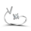 Customizable 26-Letter Ring: Fashionable & Elegant Jewelry