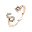 Customizable 26-Letter Ring: Fashionable & Elegant Jewelry