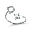 Customizable 26-Letter Ring: Fashionable & Elegant Jewelry
