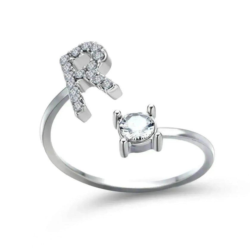 Customizable 26-Letter Ring: Fashionable & Elegant Jewelry