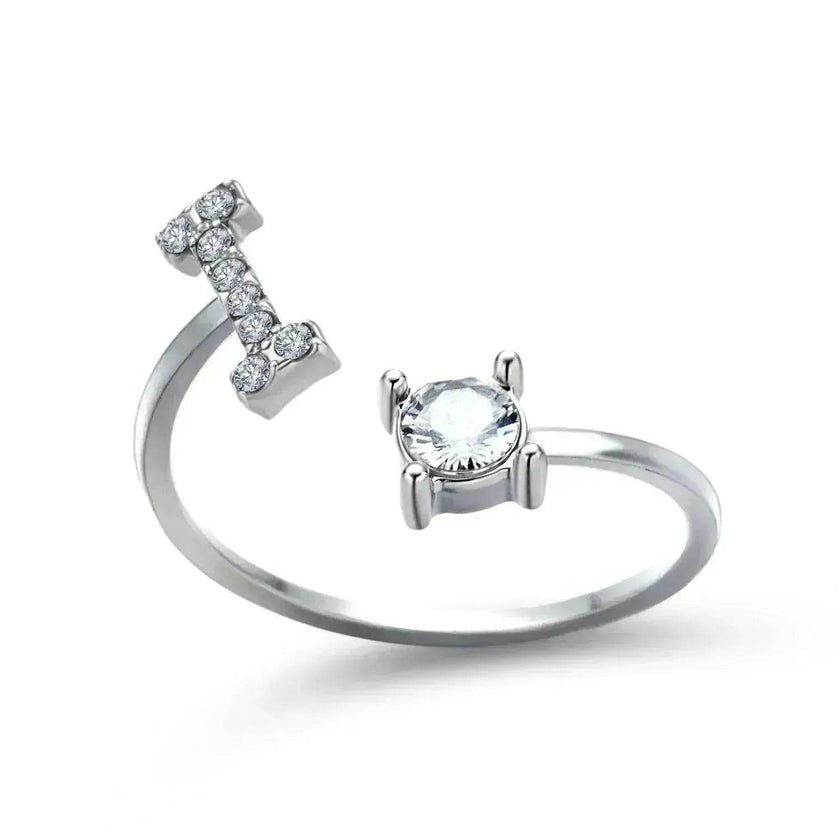 Customizable 26-Letter Ring: Fashionable & Elegant Jewelry