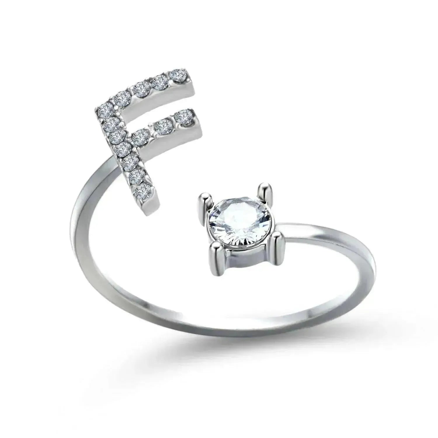 Customizable 26-Letter Ring: Fashionable & Elegant Jewelry