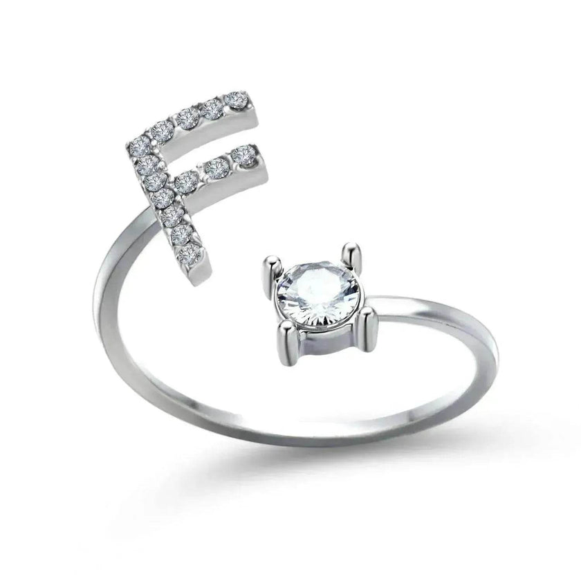 Customizable 26-Letter Ring: Fashionable & Elegant Jewelry