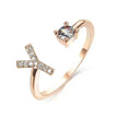 Customizable 26-Letter Ring: Fashionable & Elegant Jewelry