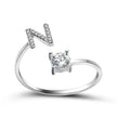 Customizable 26-Letter Ring: Fashionable & Elegant Jewelry