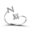 Customizable 26-Letter Ring: Fashionable & Elegant Jewelry