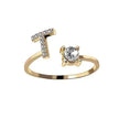 Customizable 26-Letter Ring: Fashionable & Elegant Jewelry