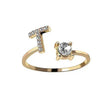 Customizable 26-Letter Ring: Fashionable & Elegant Jewelry
