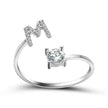 Customizable 26-Letter Ring: Fashionable & Elegant Jewelry