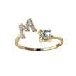 Customizable 26-Letter Ring: Fashionable & Elegant Jewelry