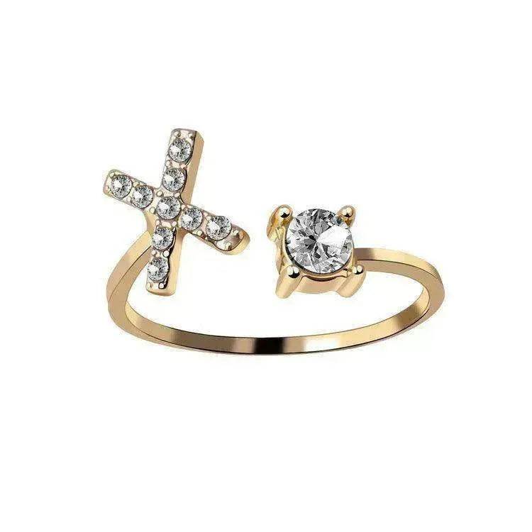 Customizable 26-Letter Ring: Fashionable & Elegant Jewelry