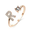 Customizable 26-Letter Ring: Fashionable & Elegant Jewelry