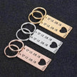 Customized Couples Electroplating Keychain