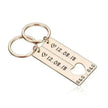 Customized Couples Electroplating Keychain