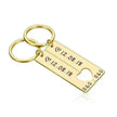 Customized Couples Electroplating Keychain