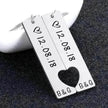 Customized Couples Electroplating Keychain