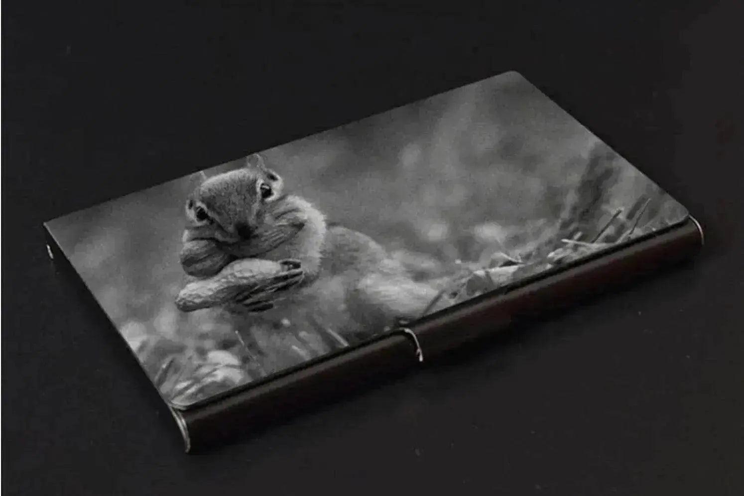 Customized Metal titanium business card holder
