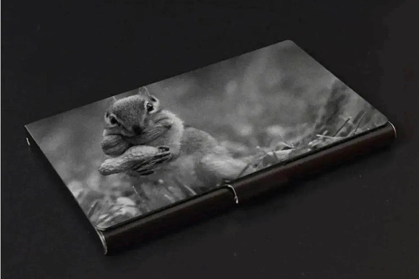 Customized Metal titanium business card holder