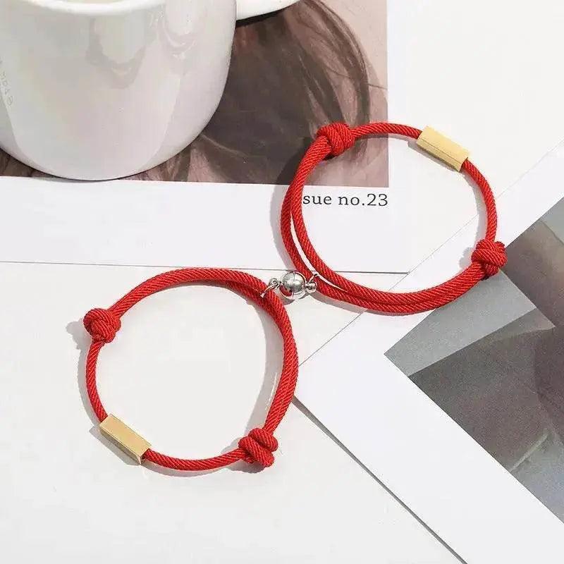 Customized Name Bracelet Eternal Love Magnet Staniless Steel Couples Bracelet