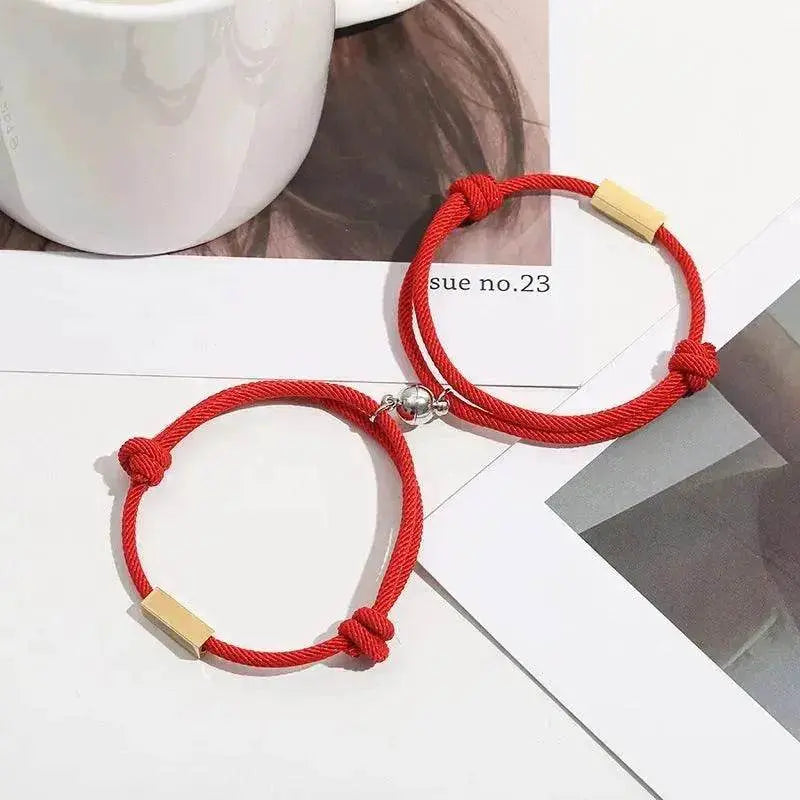 Customized Name Bracelet Eternal Love Magnet Staniless Steel Couples Bracelet