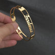 Customized Name Bracelet Personalized Custom Bangles Stainless Steel Jewelry