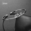 Customized Name Bracelet Personalized Custom Bangles Stainless Steel Jewelry