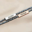 Customized Name Bracelet Pledge of Eternal Love Magnet Attracts Each Other Stainless Steel Couples Bracelet