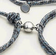 Customized Name Bracelet Pledge of Eternal Love Magnet Attracts Each Other Stainless Steel Couples Bracelet