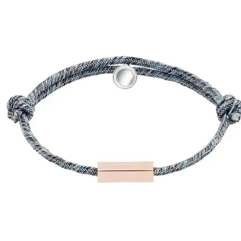 Customized Name Bracelet Pledge of Eternal Love Magnet Attracts Each Other Stainless Steel Couples Bracelet