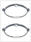 Customized Name Bracelet Pledge of Eternal Love Magnet Attracts Each Other Stainless Steel Couples Bracelet