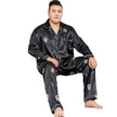 Cut Flower Fat Men's Pajamas Extra Ice Silk