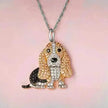 Cute Baggy Hound Pendant Necklace
