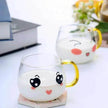 Cute Glass Expression Coffee Cup Mug