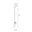 Cute Star and Moon 304 Stainless Steel Spoon and Fork Set for Coffee