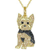 Cute Yorkshire Dog Pendant Zinc Alloy Die Casting Necklace
