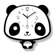 Cute swinging panda wall clock