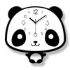 Cute swinging panda wall clock
