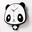 Cute swinging panda wall clock