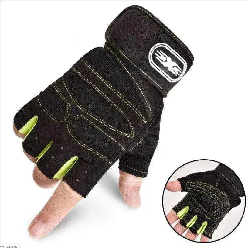 Cycling Gloves Half Finger Breathable Elastic for gym