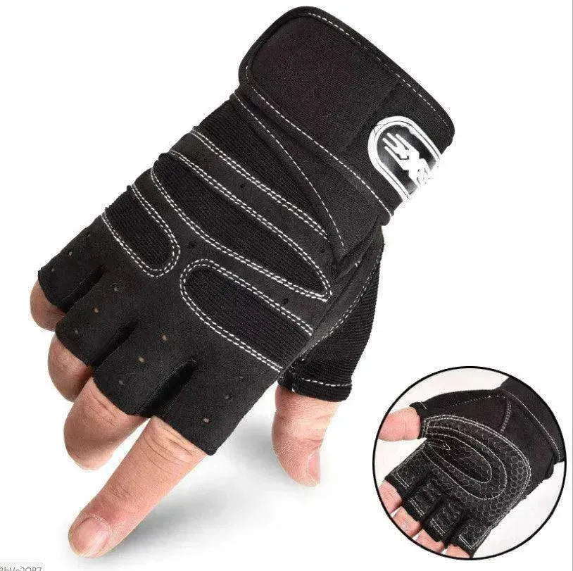 Cycling Gloves Half Finger Breathable Elastic for gym