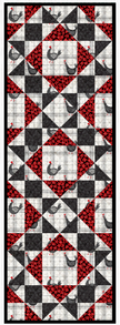 Hen House - Meadow Star Table Runner Pattern - Download