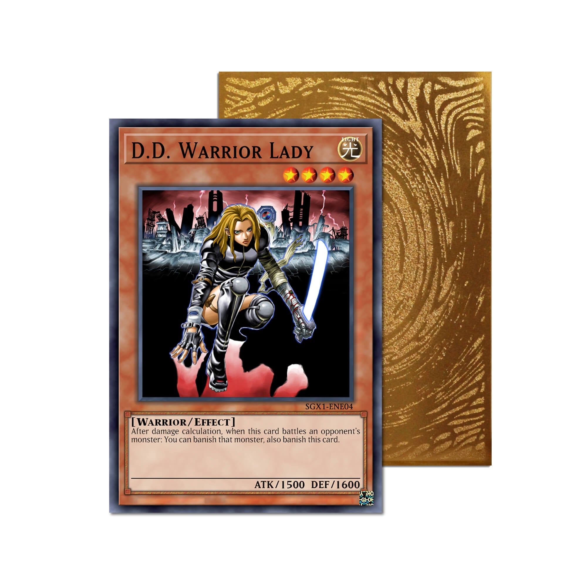 Carte DD Warrior Lady Metal Orica