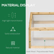 Outsunny Grow House Wooden Cold Frame Greenhouse Portable Raised Planter with Openable Top 35.5
