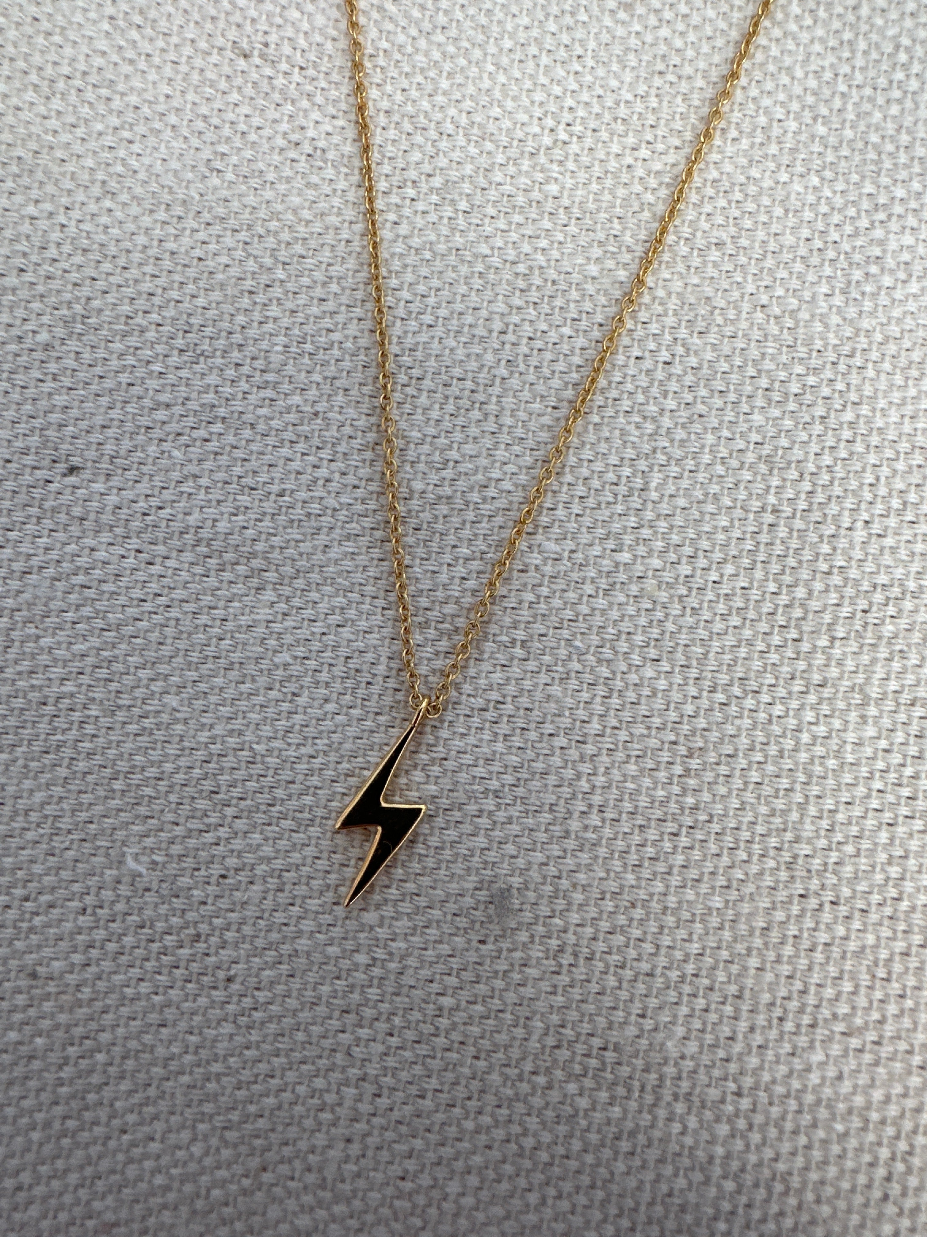 Standout Boutique Lightning 14k Gold Bond Necklace