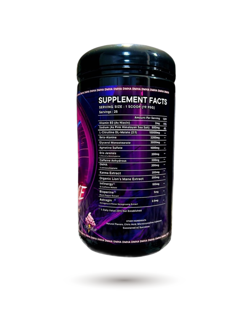 Project M MINDBENDER Speed Force Extreme High Pump Mid Stim Pre-Workout with Edible Gold