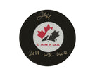 Jordan Kyrou Autographed Team Canada Autograph Model Puck Inscribed 