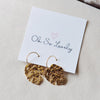 Wrenley Monstera Hoop Earrings