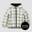 Reversible Jacket | Winter Moss Plaid Print on Black | Miles the Label
